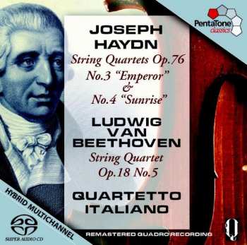 Joseph Haydn: String Quartets Op. 76 No. 3 "Emperor" & No. 4 "Sunrise" / Strig Quartet Op. 18 No. 5