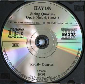 CD Joseph Haydn: String Quartets Op. 9, Nos. 1, 3 And 4 320349
