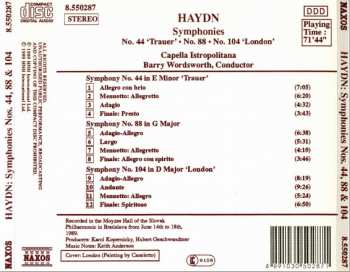 CD Joseph Haydn: Symphonies (No. 44 'Trauer' / No. 88 / No. 104 'London') 263961
