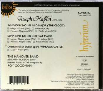 CD Joseph Haydn: Symphonies Nos 101 ('The Clock'), 102, Overture To  'Windsor Castle'  191874