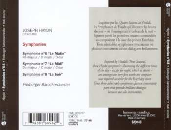 CD Joseph Haydn: Symphonies Nos 6-8. Le Matin - Le Midi - Le Soir 236246