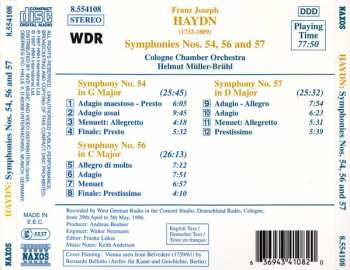 CD Joseph Haydn: Symphonies Vol. 17 (Nos. 54, 56 And 57) 310787