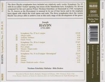 CD Joseph Haydn: Symphonies Vol. 23 (Nos. 27, 28 And 31 'Hornsignal') 276412