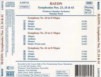 CD Joseph Haydn: Symphonies Vol. 8 - Nos. 23, 24 & 61 324181