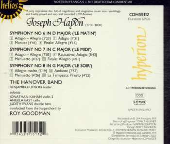 CD Joseph Haydn: Symphony No6 In D 'Le Matin' / No7 In C 'Le Midi' / No8 In G 'Le Soir' 289070