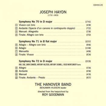 CD Joseph Haydn: Symphonies Nos. 70, 71, 72 316484