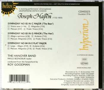 CD Joseph Haydn: Symphonies Nos. 82 (The Bear), 83 (The Hen), 84 299829
