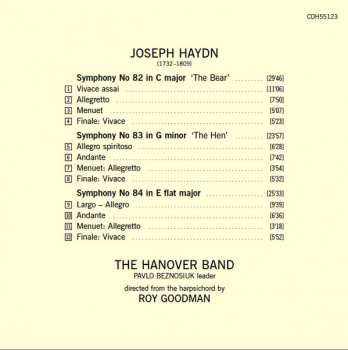 CD Joseph Haydn: Symphonies Nos. 82 (The Bear), 83 (The Hen), 84 299829