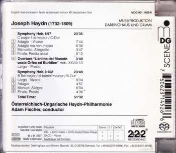 SACD Joseph Haydn: Symphony No. 97, Symphony No. 102, Overture "L’anima Del Filosofo Ossia Orfeo Ed Euridice" 122318