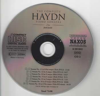 10CD/Box Set Joseph Haydn: The Complete Piano Sonatas 269190