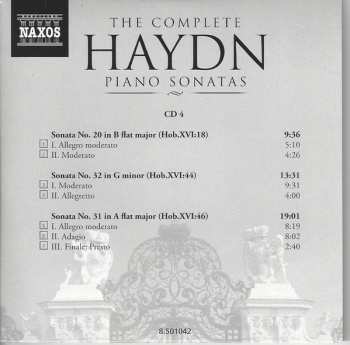 10CD/Box Set Joseph Haydn: The Complete Piano Sonatas 269190