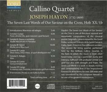 CD Joseph Haydn: The Seven Last Words Of Our Saviour On The Cross 286525