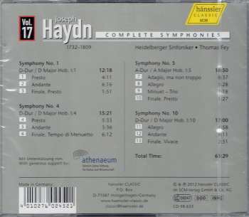 CD Joseph Haydn: Complete Symphonies (No. 1 / No. 4 / No. 5 / No. 10) 408100