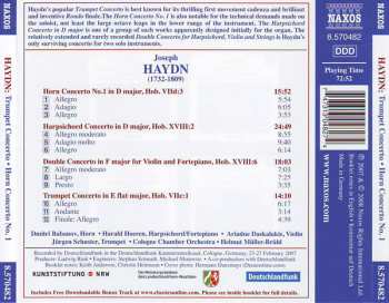 CD Joseph Haydn: Trumpet Concerto • Horn Concerto No. 1 • Double Concerto • Harpsichord Concerto 112147