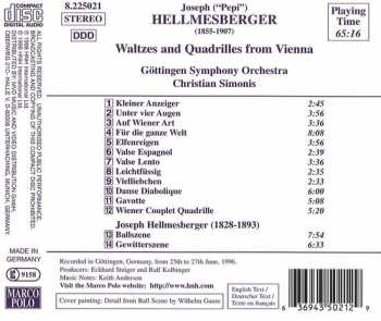 CD Joseph Hellmesberger: Waltzes And Quadrilles From Vienna 123043
