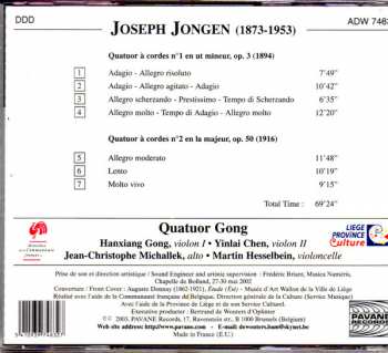 CD Joseph Jongen: Quatuors À Cordes, Op. 3 & Op.  50 337492