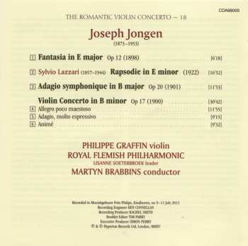 CD Joseph Jongen: Violin Concerto • Adagio Symphonique • Fantasia 333807
