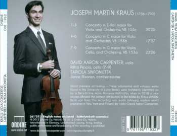 CD Joseph Martin Kraus: Viola Concertos 150807