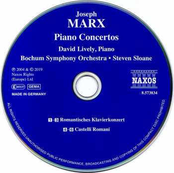 CD Joseph Marx: Piano Concertos 121577