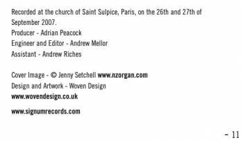 CD Joseph Nolan: The Organ of Saint Sulpice, Paris 331685