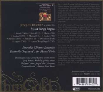 CD Josquin Des Prés: Missa Pange Lingua DIGI 181647