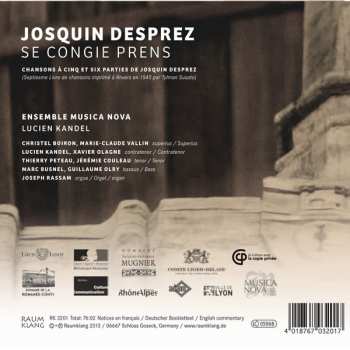 CD Josquin Des Prés: Se Congie Prens 107634