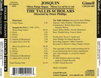 CD Josquin Des Prés: Missa Pange Lingua ∙ Missa La Sol Fa Re Mi 516937