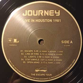 2LP Journey: Live In Houston 1981 Escape Tour 392703