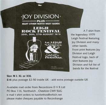 CD Joy Division: Martin Hannett's Personal Mixes