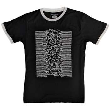 Merch Joy Division: Joy Division Unisex Ringer T-shirt: Unknown Pleasures (back Print) (large) L
