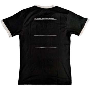 Merch Joy Division: Joy Division Unisex Ringer T-shirt: Unknown Pleasures (back Print) (medium) M