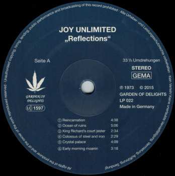 LP Joy Unlimited: Reflections LTD | NUM 368841