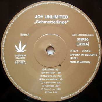 LP Joy Unlimited: Schmetterlinge LTD | NUM 365486