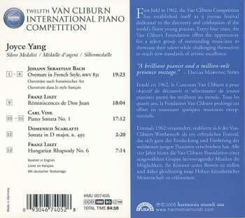 CD Joyce Yang: Silver Medalist : Twelfth Van Cliburn International Piano Competition 229579