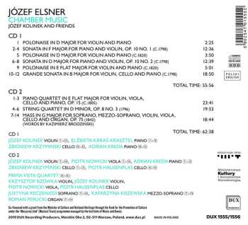 2CD Józef Elsner: Chamber Music 480581