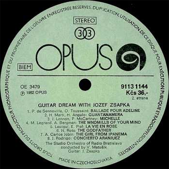 LP Jozef Zsapka: Guitar Dream With Jozef Zsapka (82 1) 308367