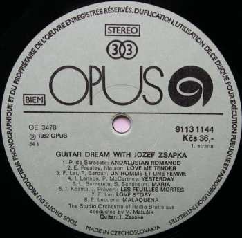 LP Jozef Zsapka: Guitar Dream With Jozef Zsapka 432606
