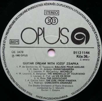 LP Jozef Zsapka: Guitar Dream With Jozef Zsapka 432606