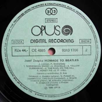LP Jozef Zsapka: Homage To Beatles 42448