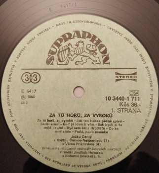LP Jožka Černý: Za Tú Horú, Za Vysokú (Songs From The South Moravia) 140848