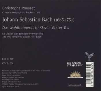 2CD Johann Sebastian Bach: Das Wohltemperierte Klavier 1. Teil 434448