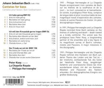 CD Johann Sebastian Bach: Cantates For Bass 446755
