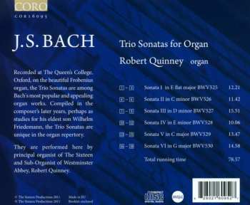 CD Johann Sebastian Bach: Trio Sonatas For Organ 429751