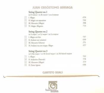 CD Juan Crisóstomo de Arriaga: String Quartets DIGI 272890
