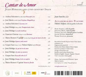 CD Juan Sancho: Juan Hidalgo And 17th Century Spain 242956