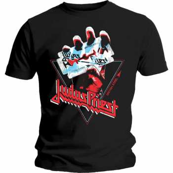 Merch Judas Priest: Tričko British Steel Hand Triangle 