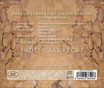 CD Judith Jaúregui: Pour Le Tombeau De Claude Debussy — Live From Vienna 301643