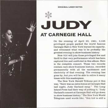 2CD Judy Garland: Judy At Carnegie Hall 444472