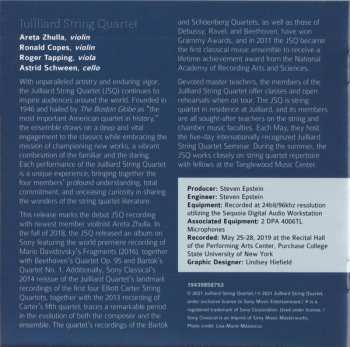 CD Juilliard String Quartet: Quartet Op. 59 No. 2 "Rasumovsky" / Quartet No. 3 / "American" Quartet 400303