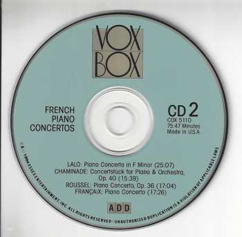 2CD Jules Massenet: French Piano Concertos 298036